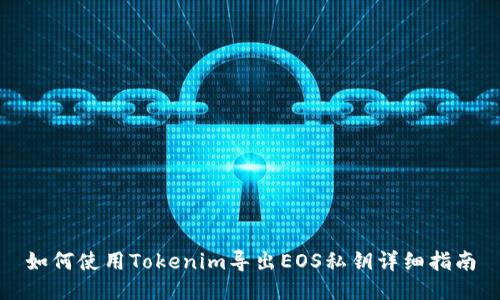 如何使用Tokenim导出EOS私钥详细指南