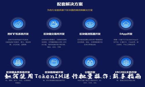 如何使用TokenIM进行批量操作：新手指南