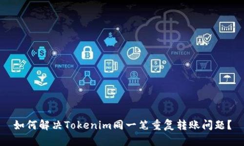如何解决Tokenim同一笔重复转账问题？