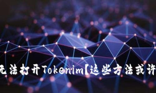 苹果手机无法打开Tokenim？这些方法或许能帮到你！