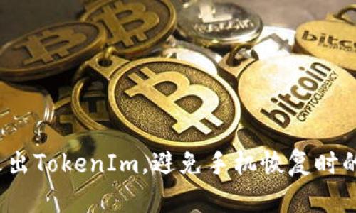如何安全退出TokenIm，避免手机恢复时的数据丢失？